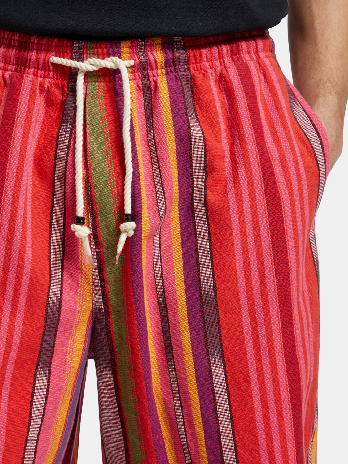 Striped Oxford shorts by Scotch & Soda, casual men's shorts with a classic striped pattern and tailored fit.