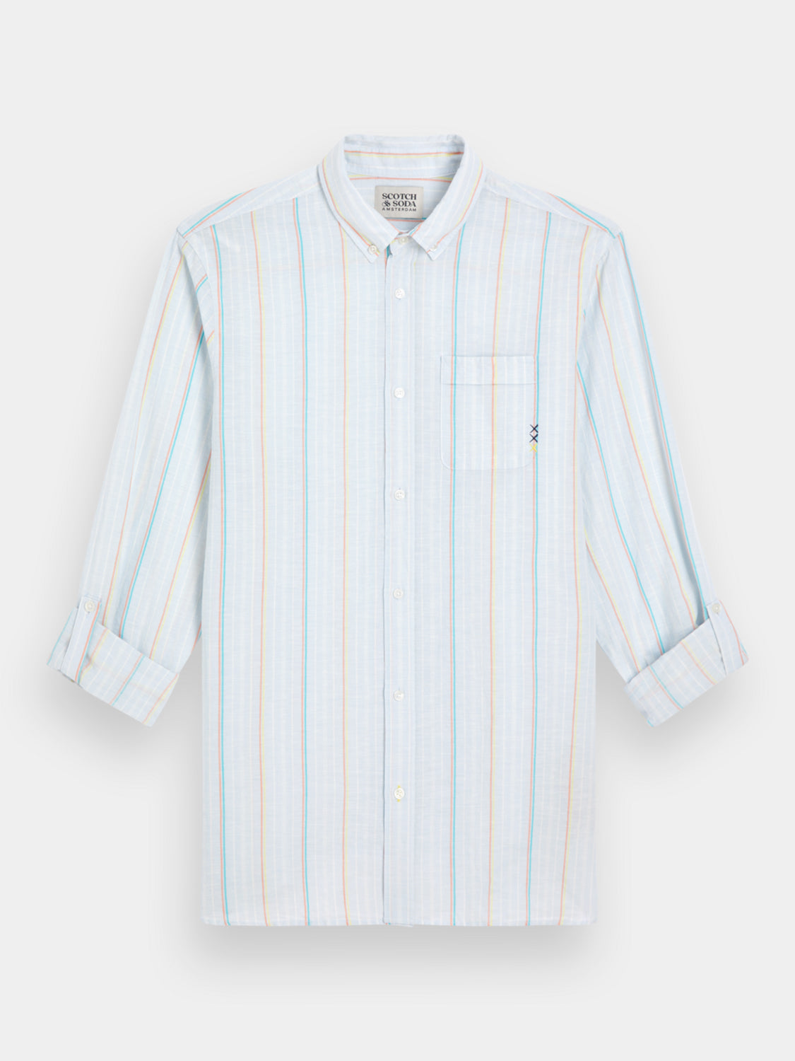 Yarn-dyed striped shirt