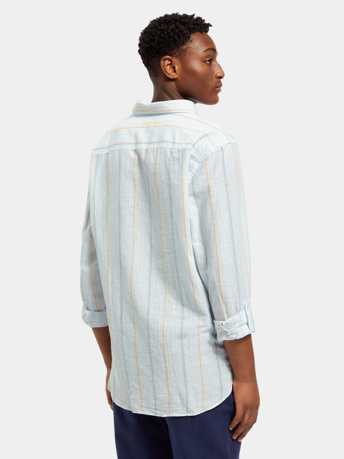 Yarn-dyed striped shirt