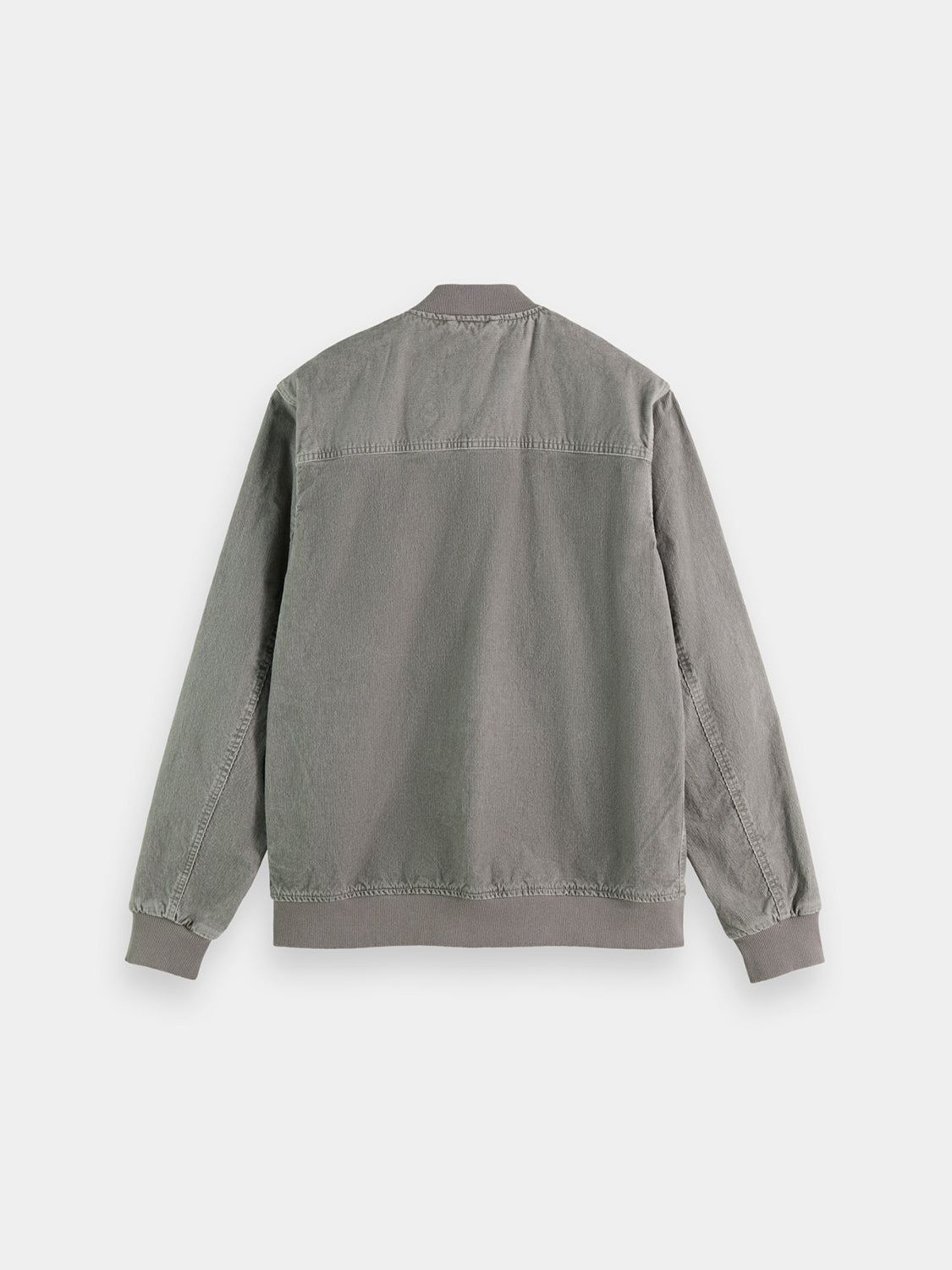 Washed corduroy bomber jacket