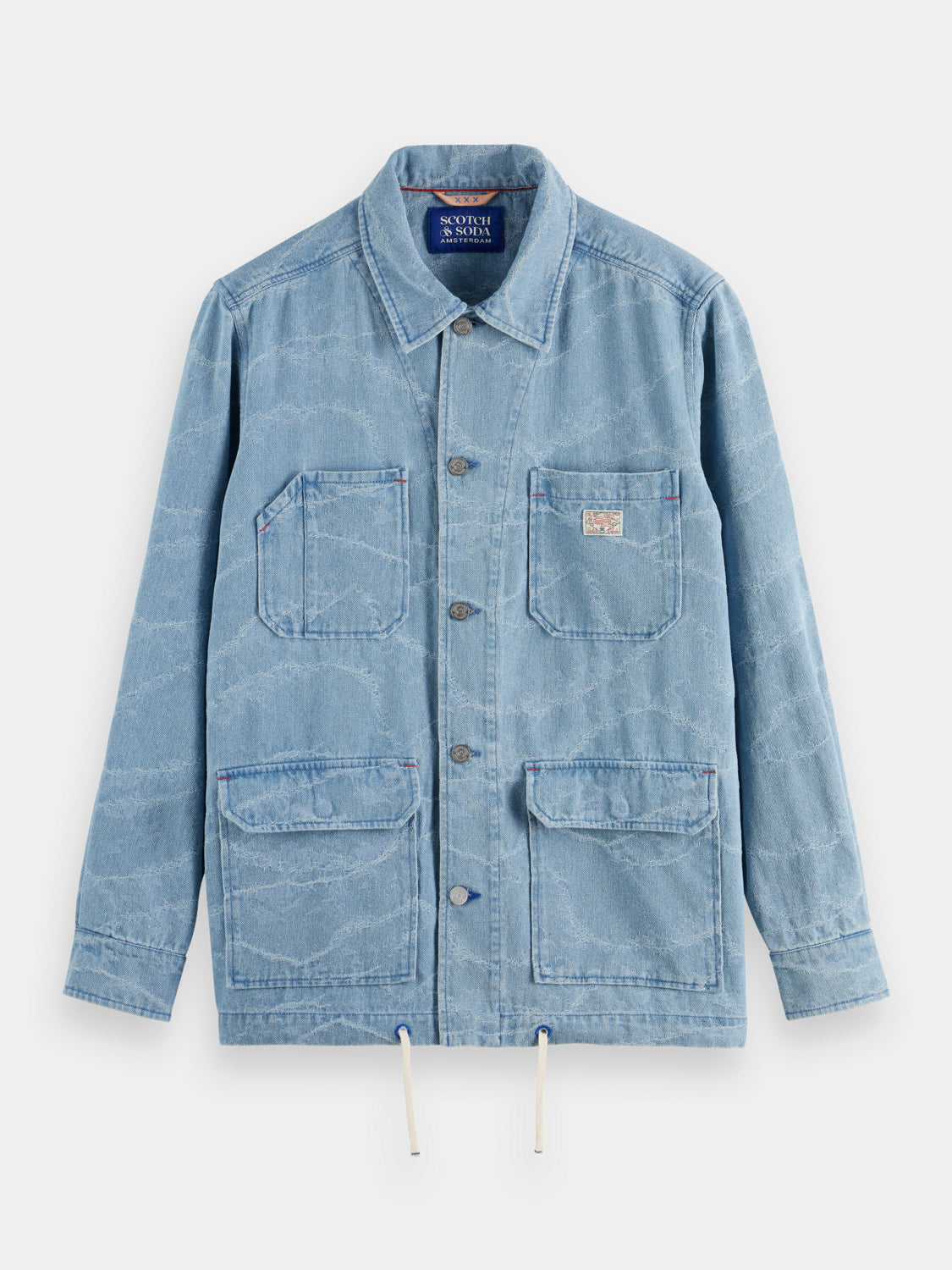 Jacquard workwear jacket - Scotch & Soda NZ