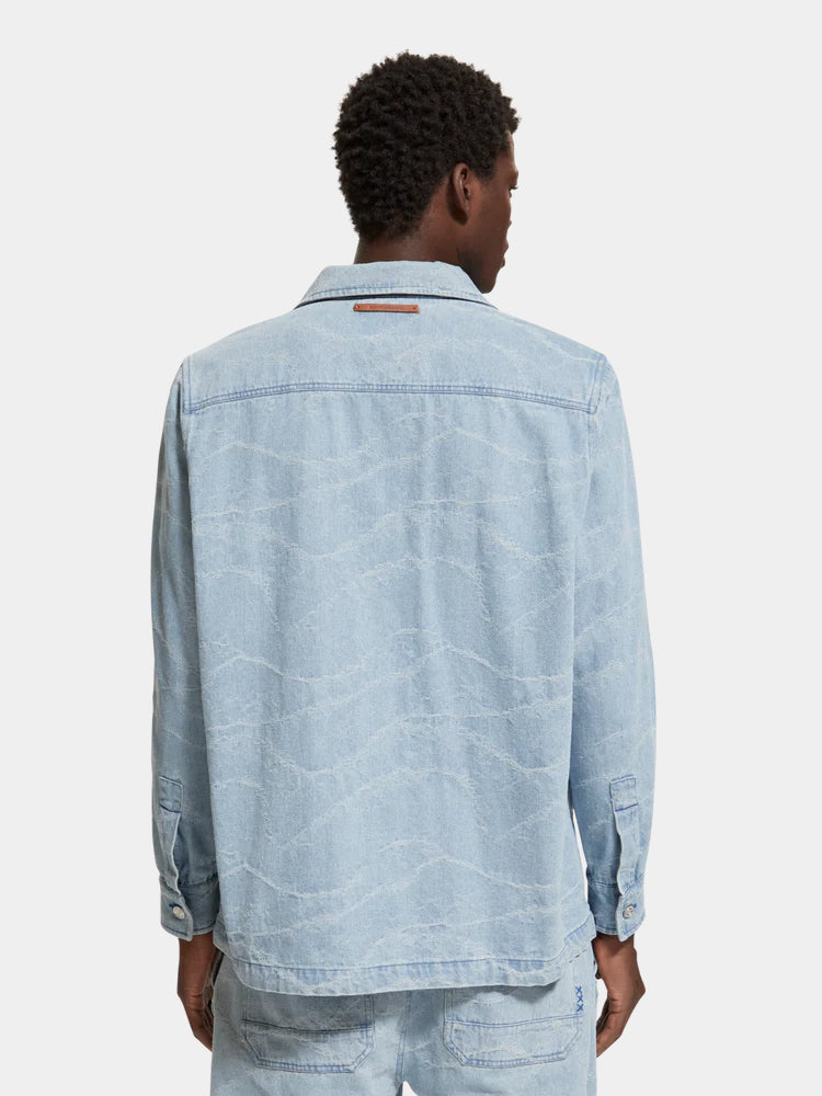 Jacquard workwear jacket - Scotch & Soda NZ