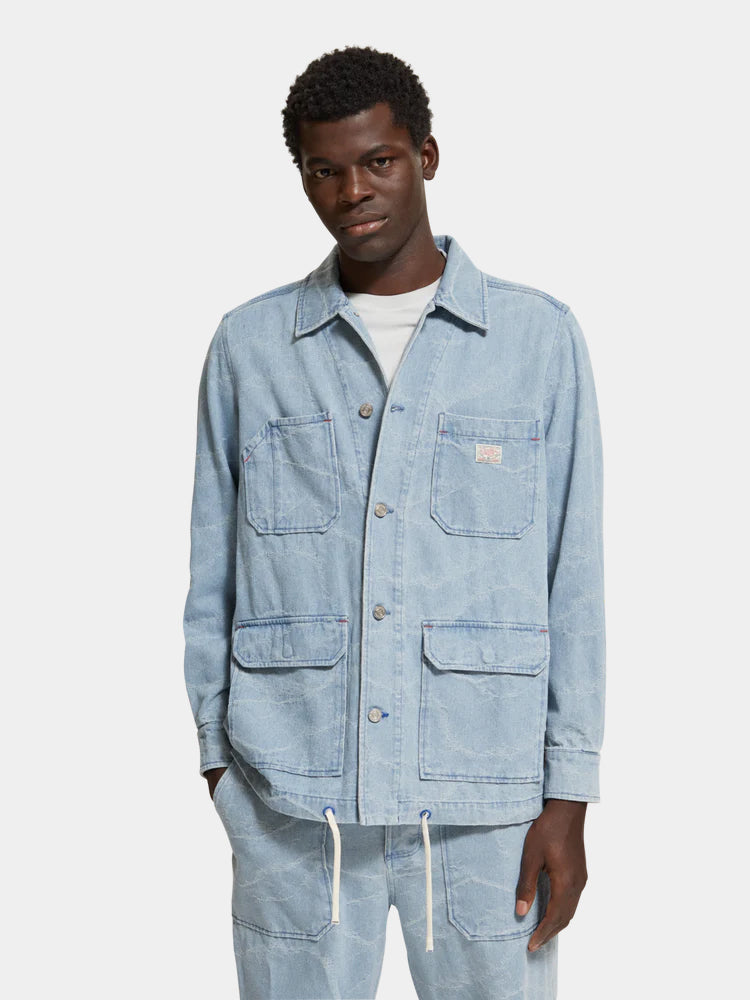 Jacquard workwear jacket - Scotch & Soda NZ