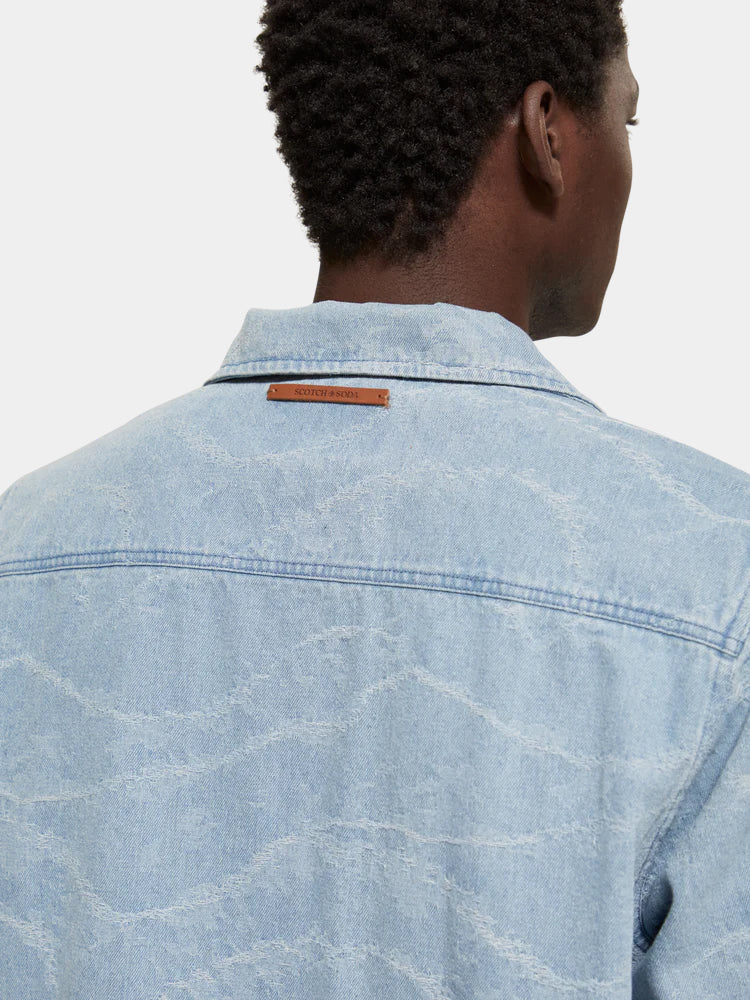 Jacquard workwear jacket - Scotch & Soda NZ