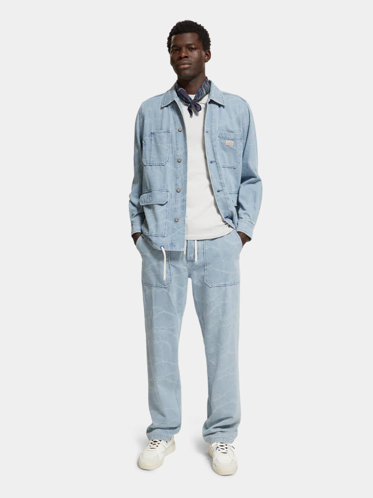 Jacquard workwear jacket - Scotch & Soda NZ
