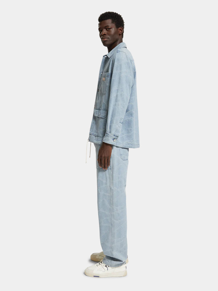 Jacquard workwear jacket - Scotch & Soda NZ