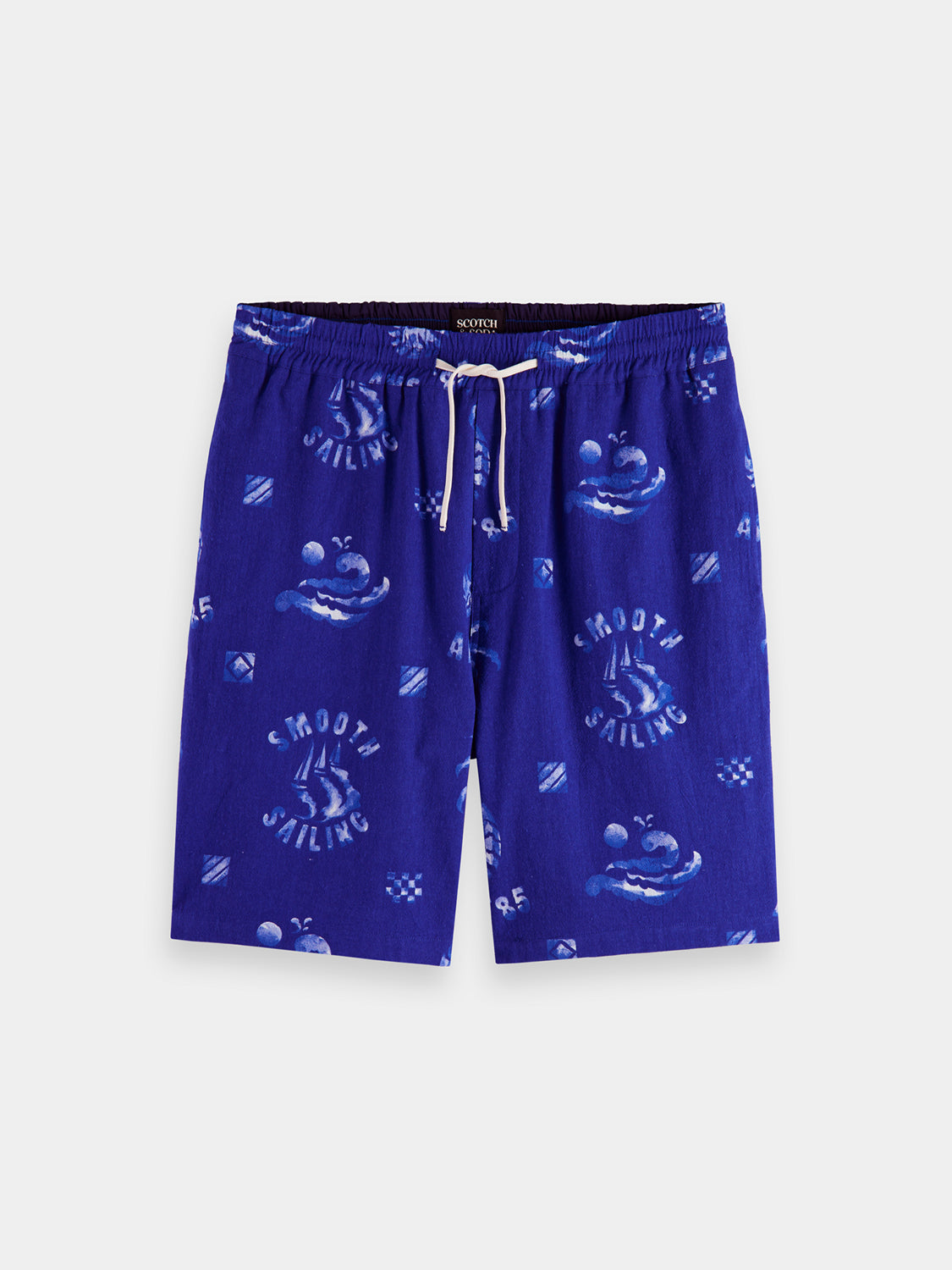 SCOTCH & SODA Fave printed shorts with colorful patterns, casual fit, and lightweight fabric for summer wear.