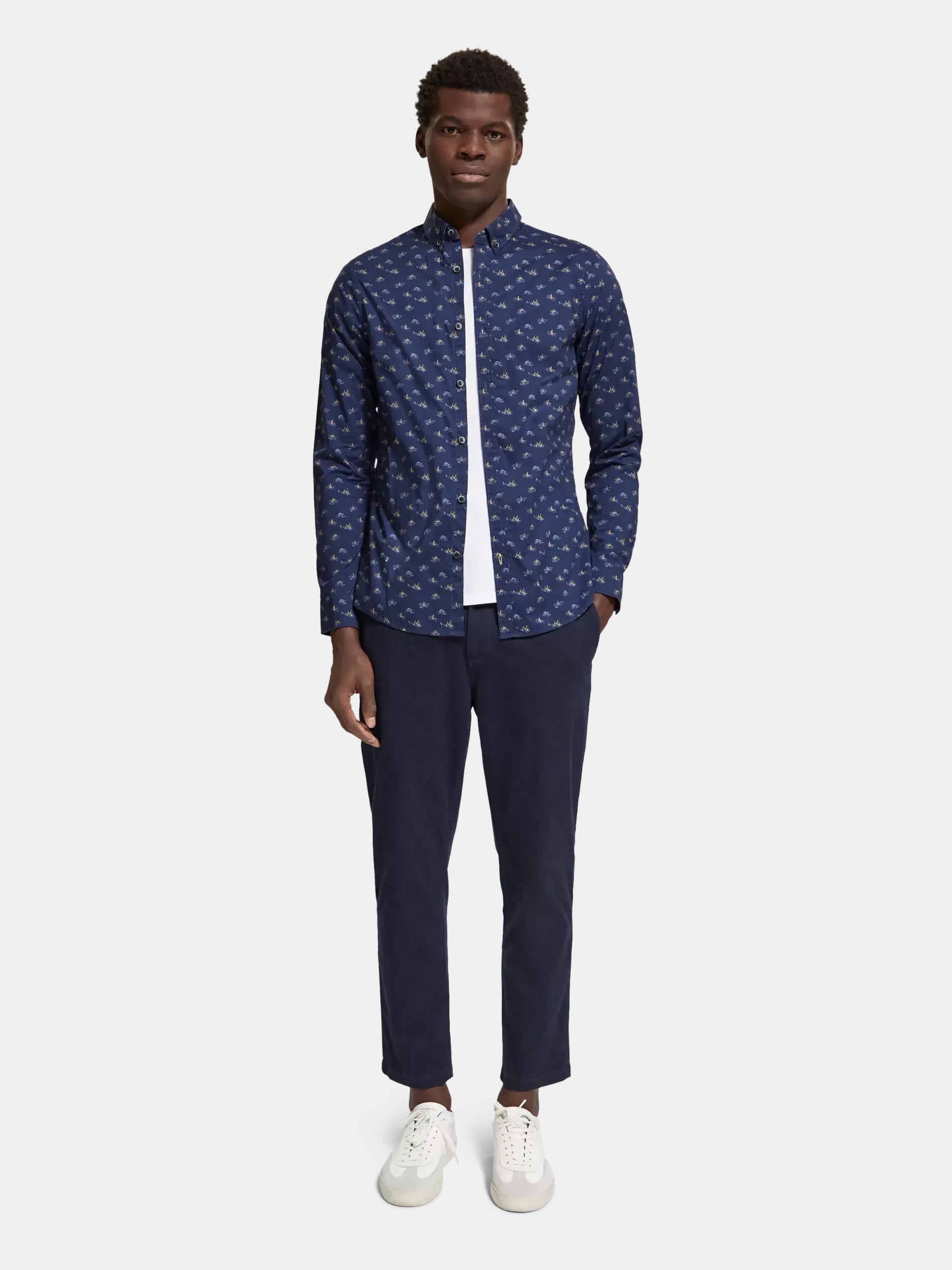 Slim fit printed shirt