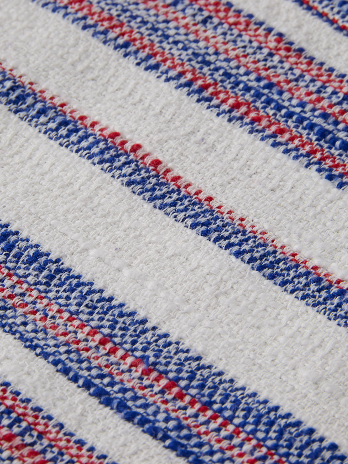 Basket-woven striped shirt