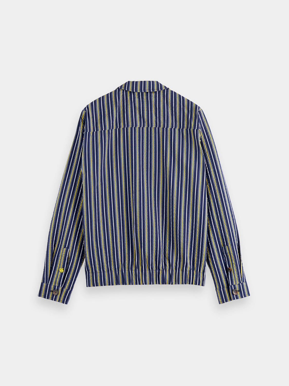 Seersucker blouson jacket