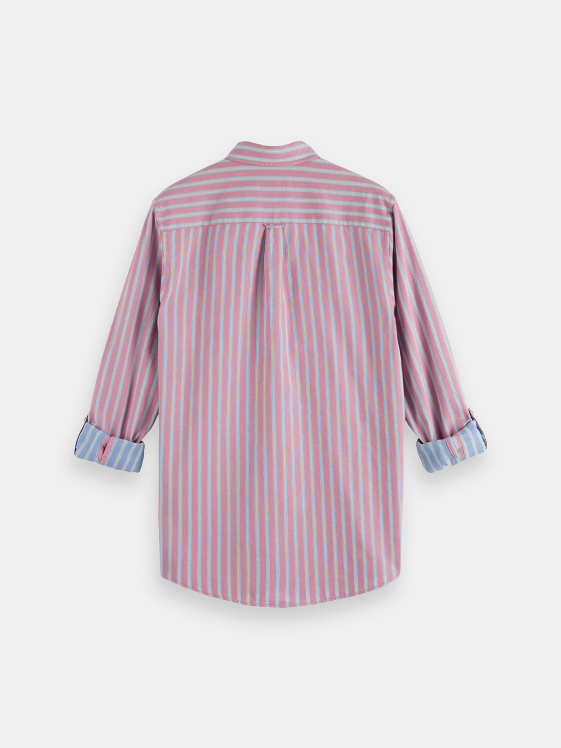 Yarn-dyed dobby striped shirt - Scotch & Soda NZ