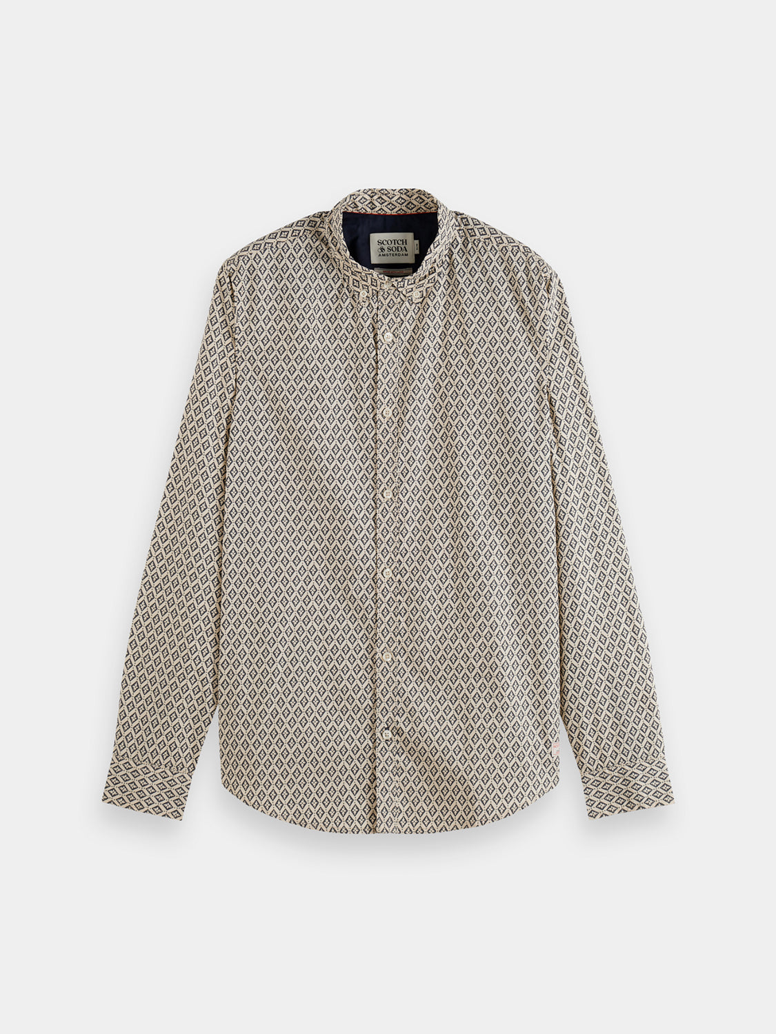 Slim fit ditsy printed shirt