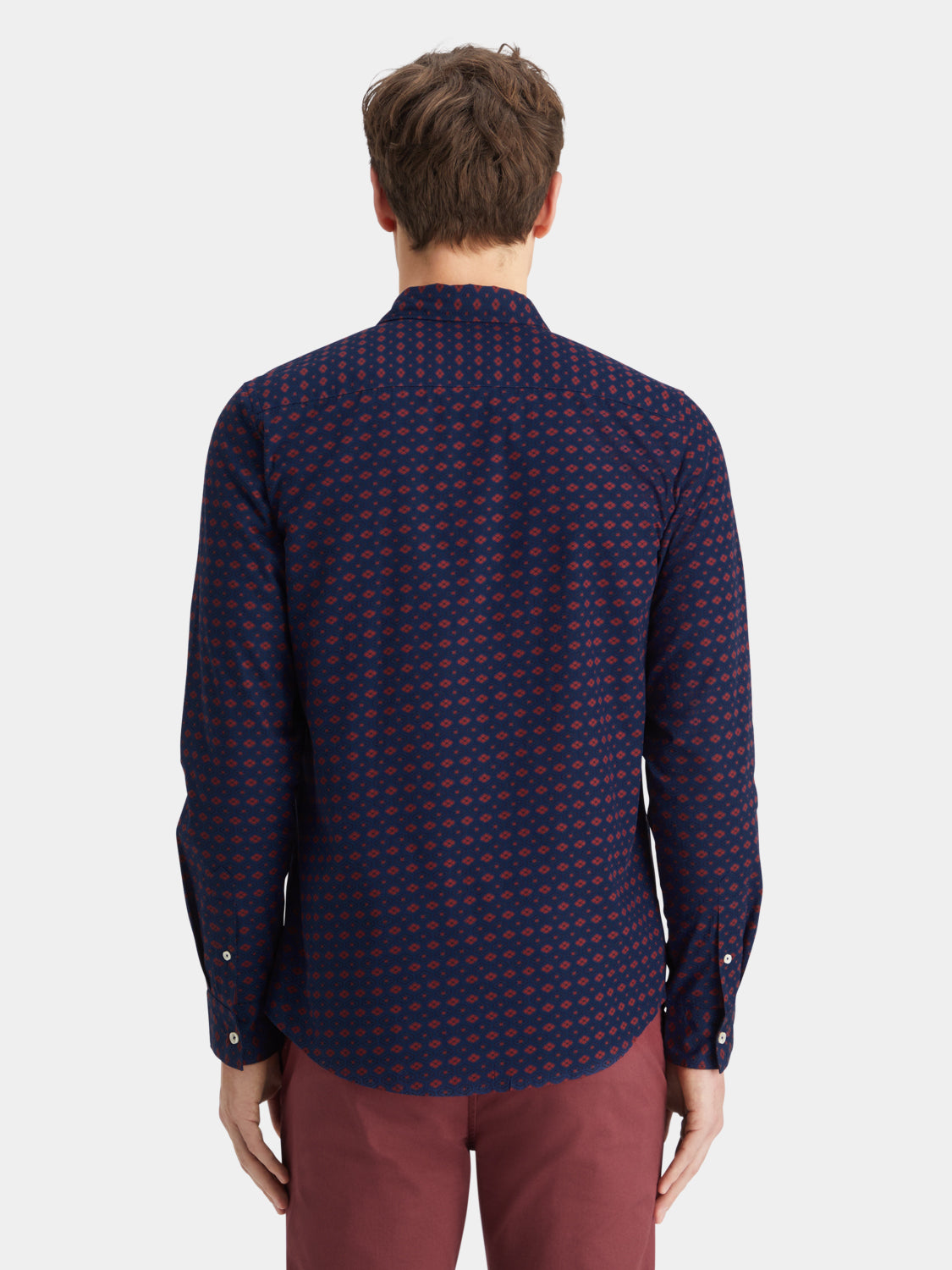 Slim fit ditsy printed shirt - Scotch & Soda NZ