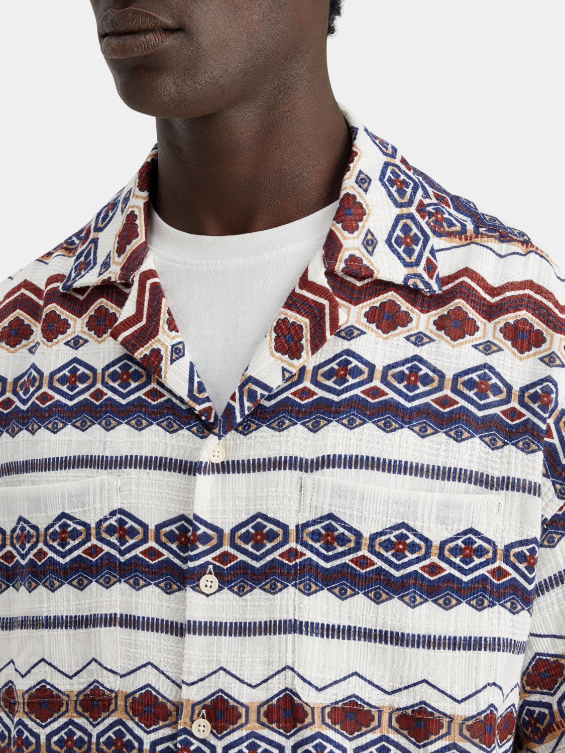 Structured printed shirt - Scotch & Soda NZ