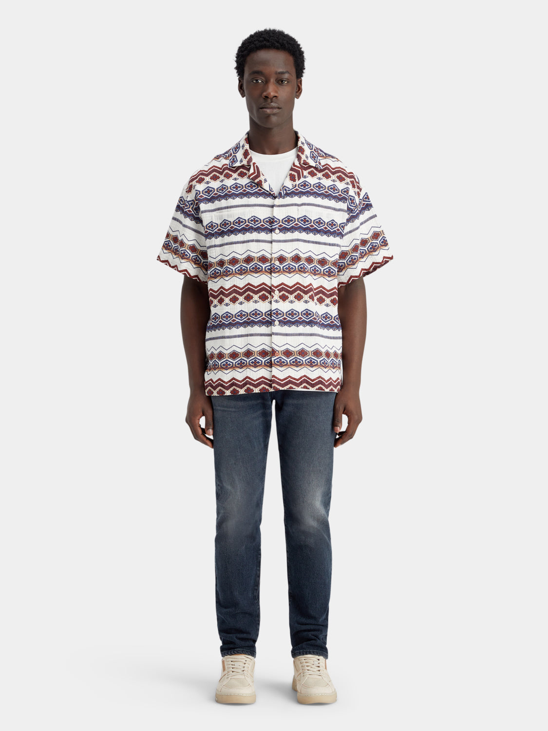 Structured printed shirt - Scotch & Soda NZ
