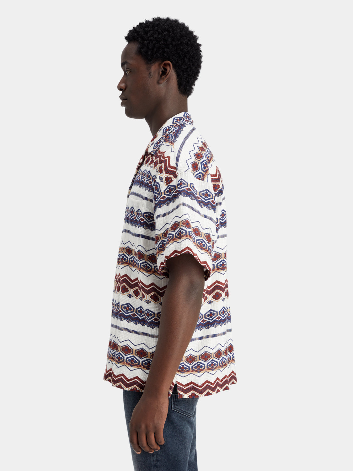 Structured printed shirt - Scotch & Soda NZ