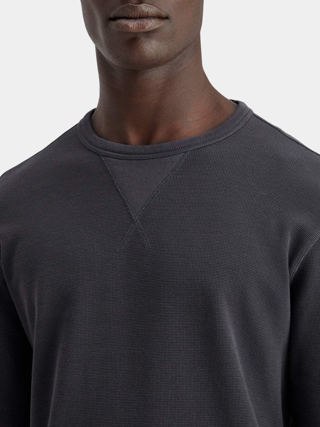 Waffle long sleeved t-shirt - Scotch & Soda NZ