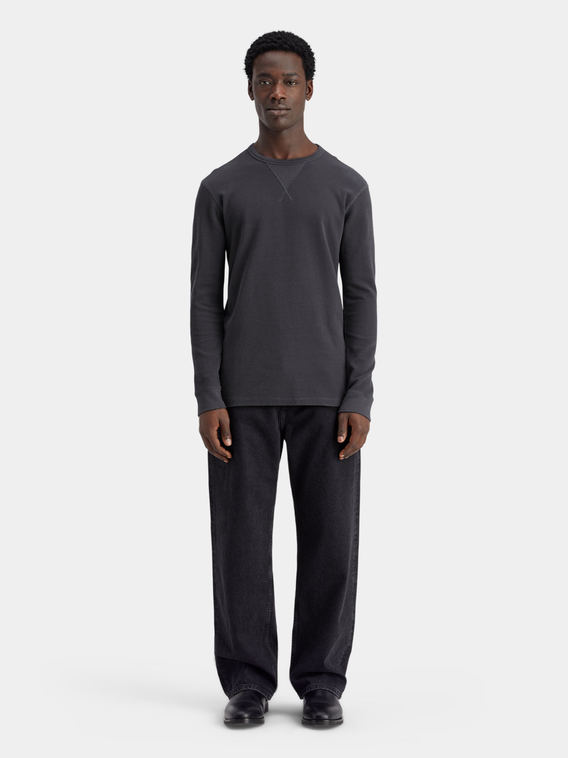 Waffle long sleeved t-shirt - Scotch & Soda NZ