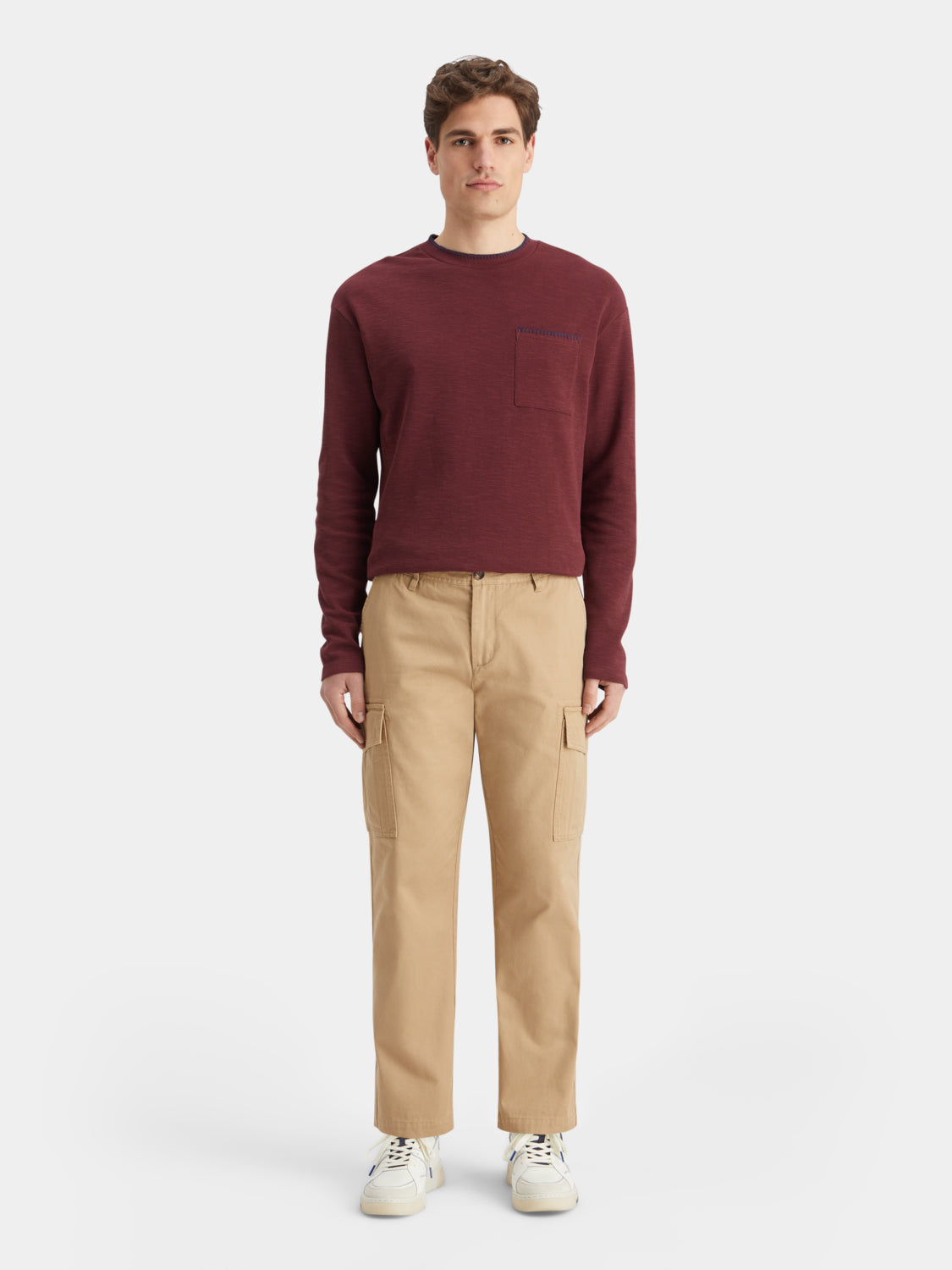 Blanket stitch t-shirt - Scotch & Soda NZ