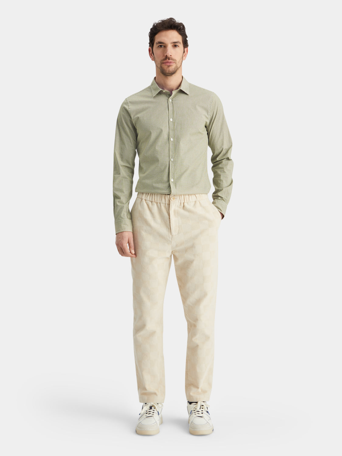 Poplin check shirt - Scotch & Soda NZ
