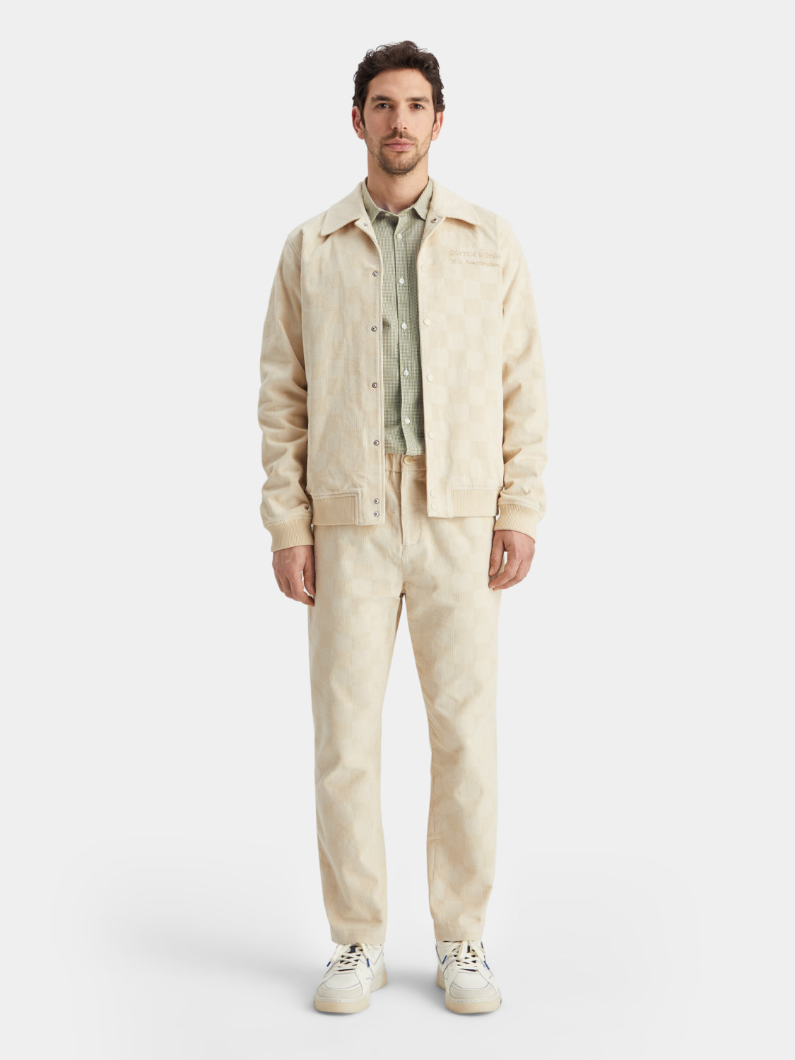 Poplin check shirt - Scotch & Soda NZ