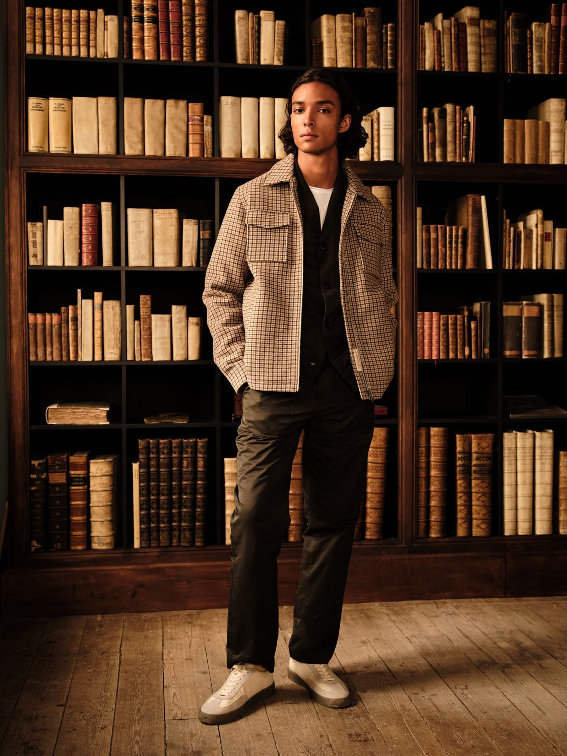 Check lightweight jacket