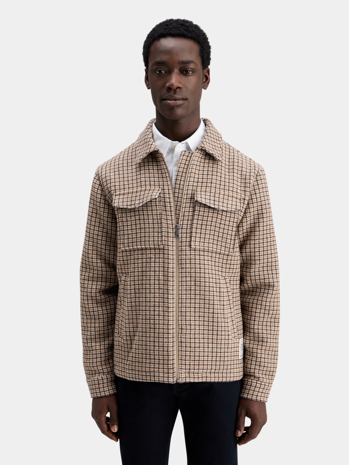 Check lightweight jacket
