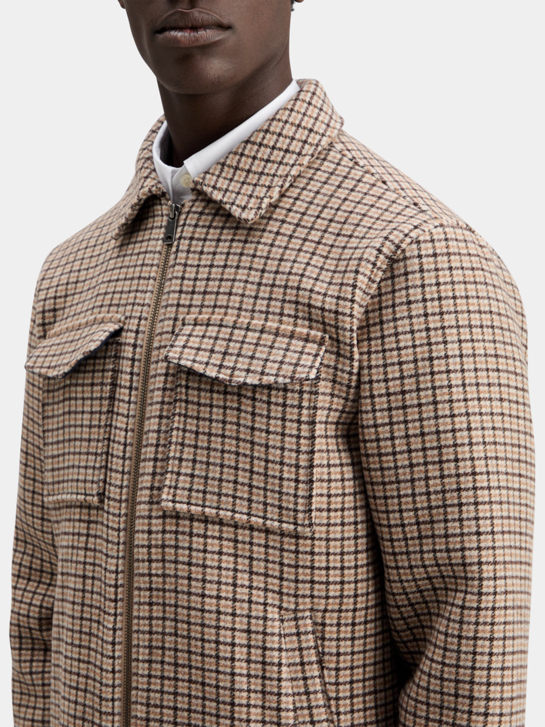 Check lightweight jacket