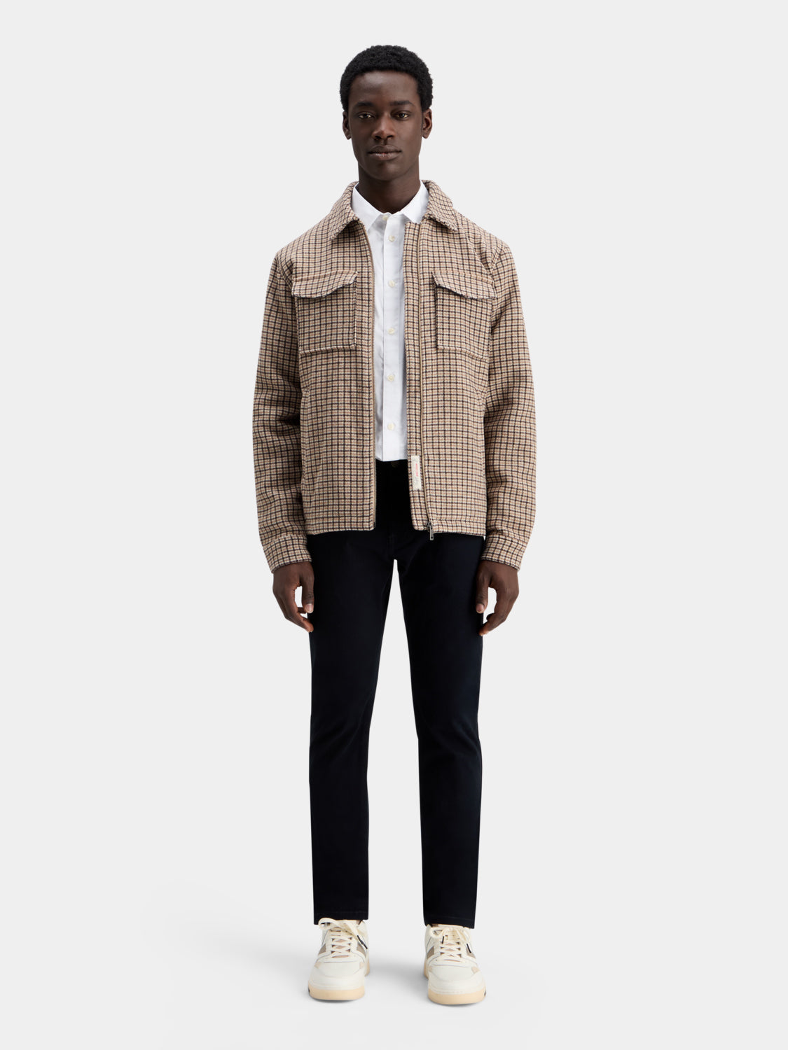 Check lightweight jacket
