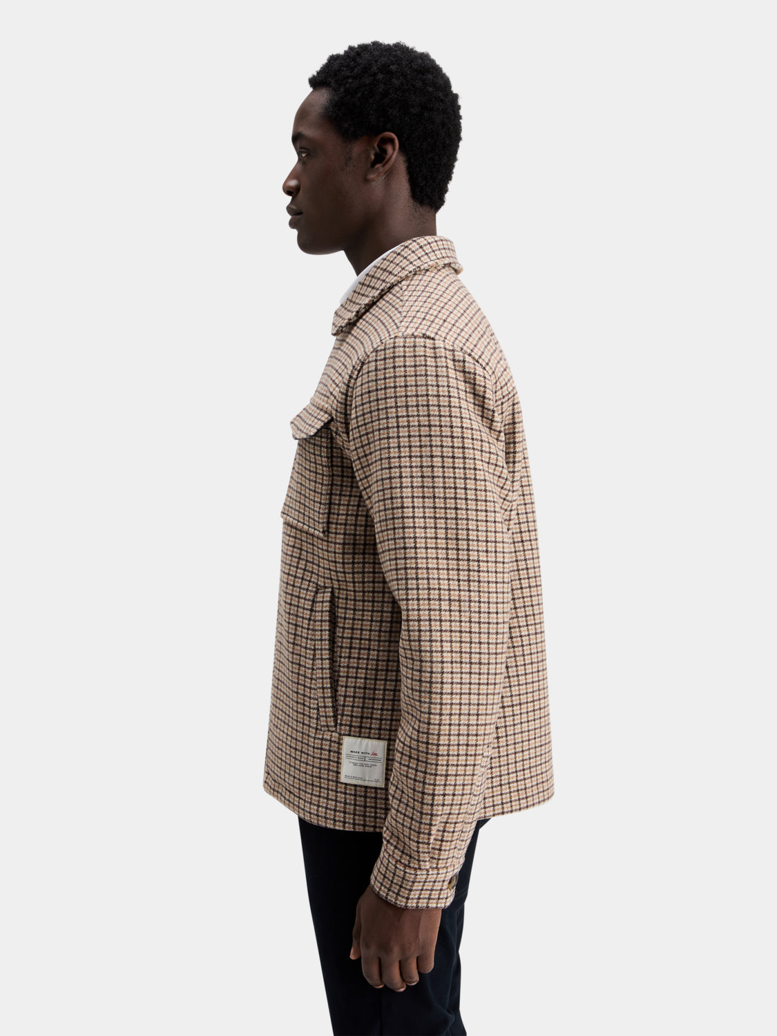 Check lightweight jacket