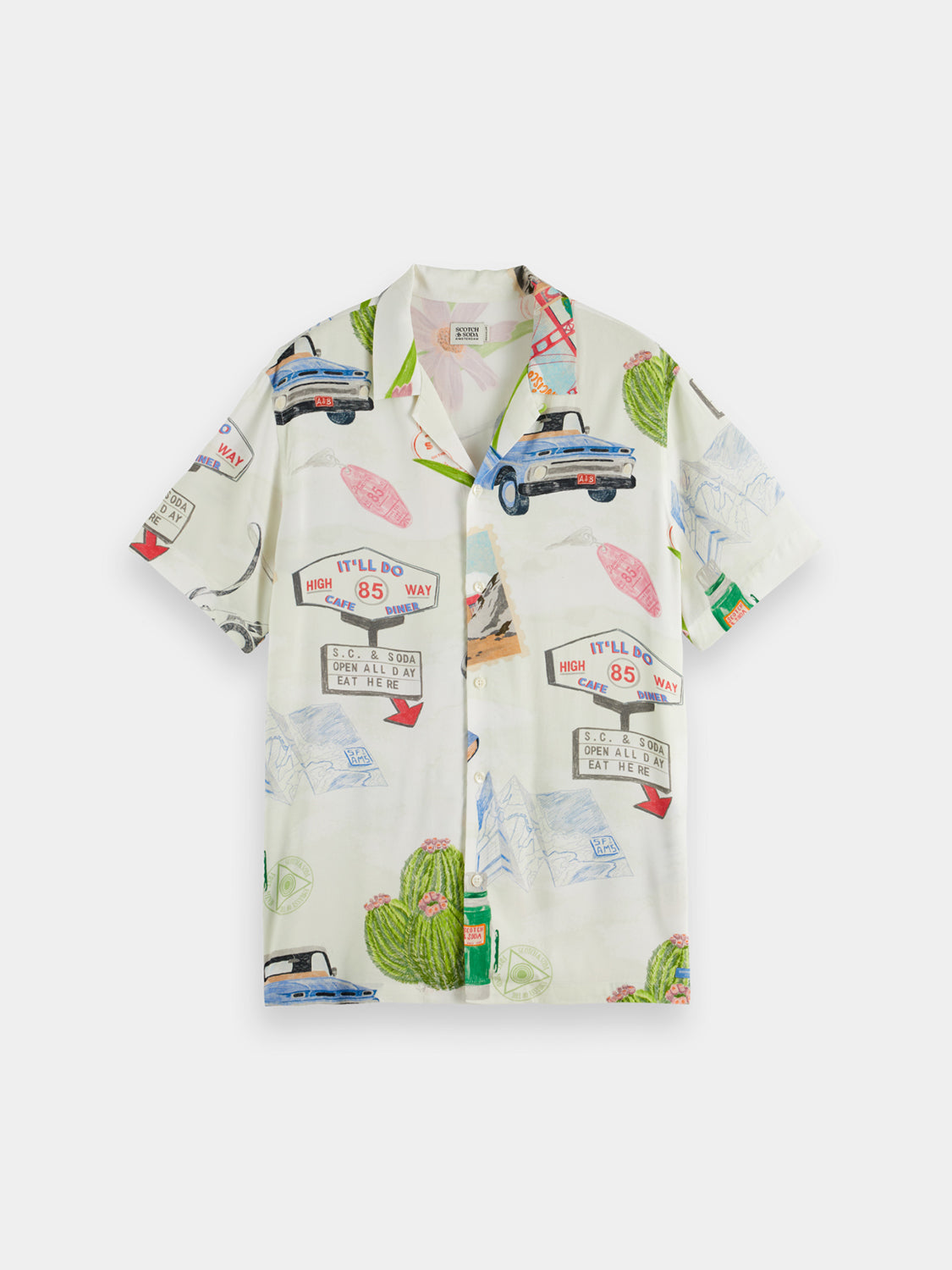 Printed camp shirt - Scotch & Soda NZ