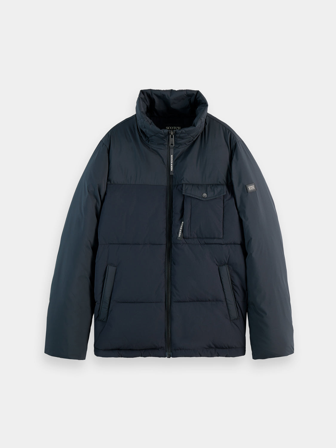 Hooded puffer jacket - Scotch & Soda NZ
