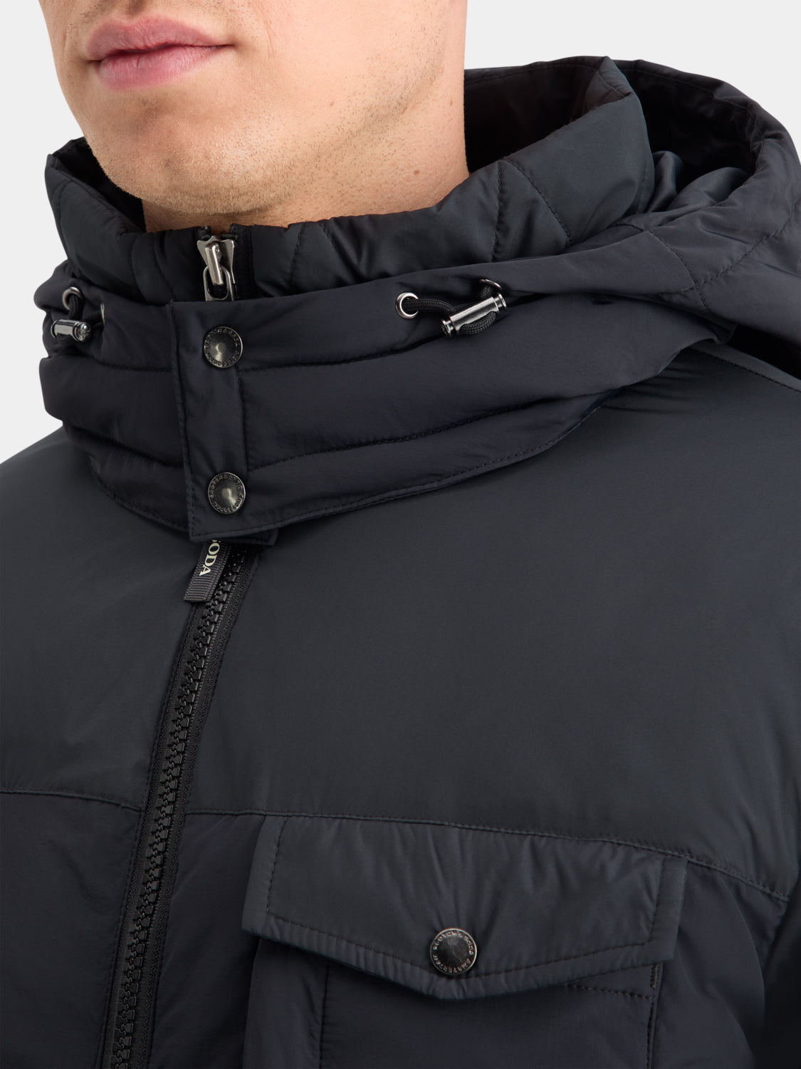 Hooded puffer jacket - Scotch & Soda NZ