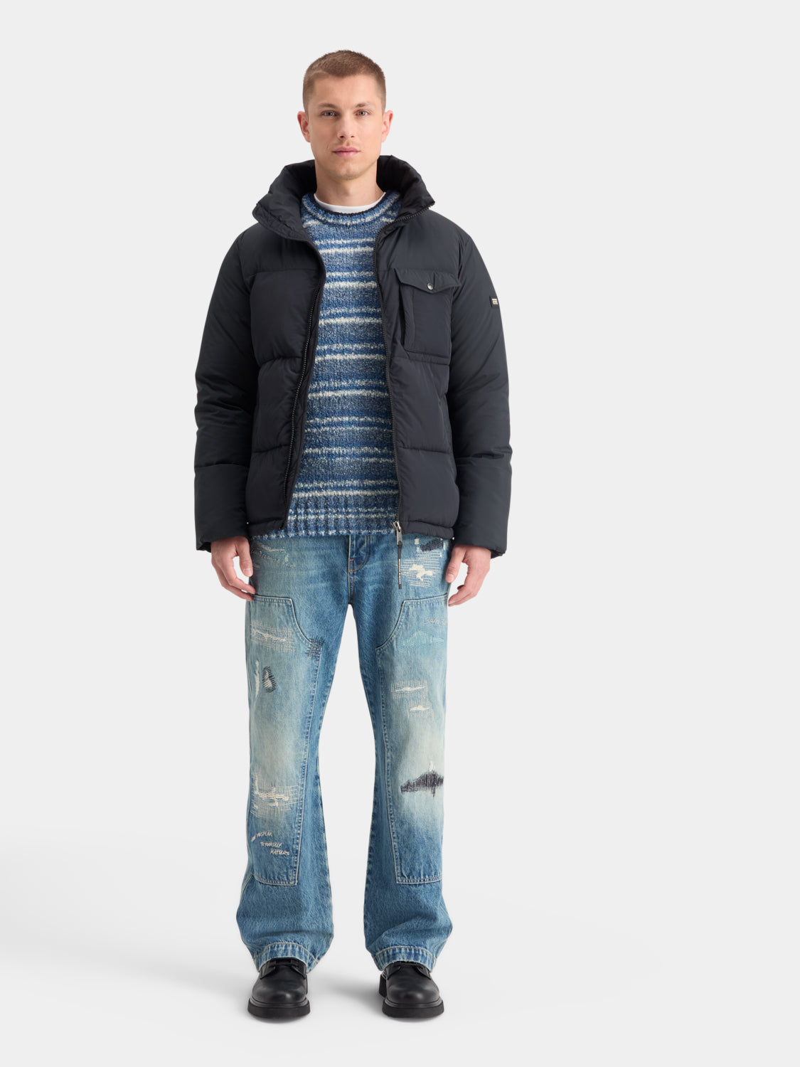 Hooded puffer jacket - Scotch & Soda NZ
