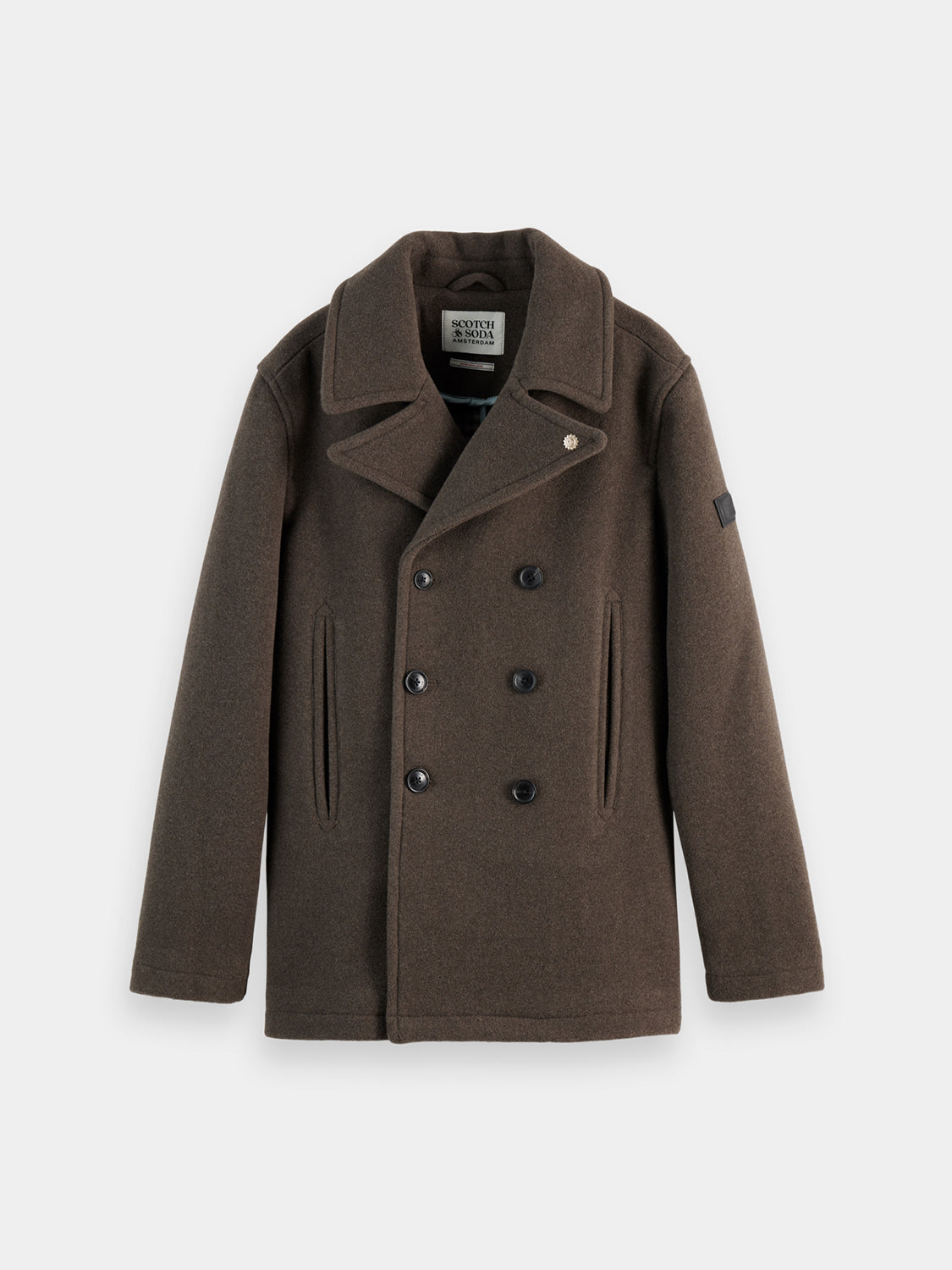 Wool blend peacoat - Scotch & Soda NZ