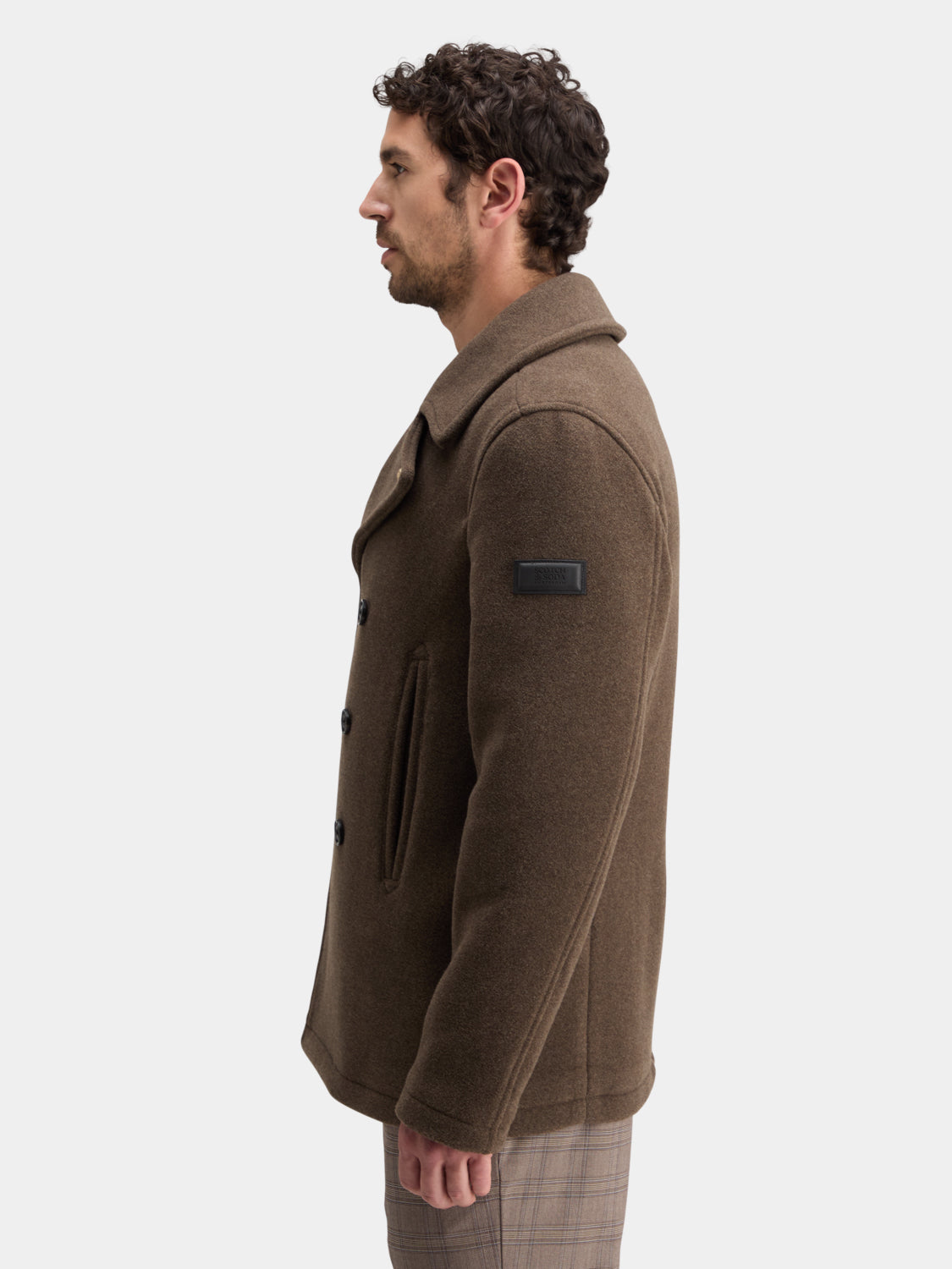 Wool blend peacoat - Scotch & Soda NZ