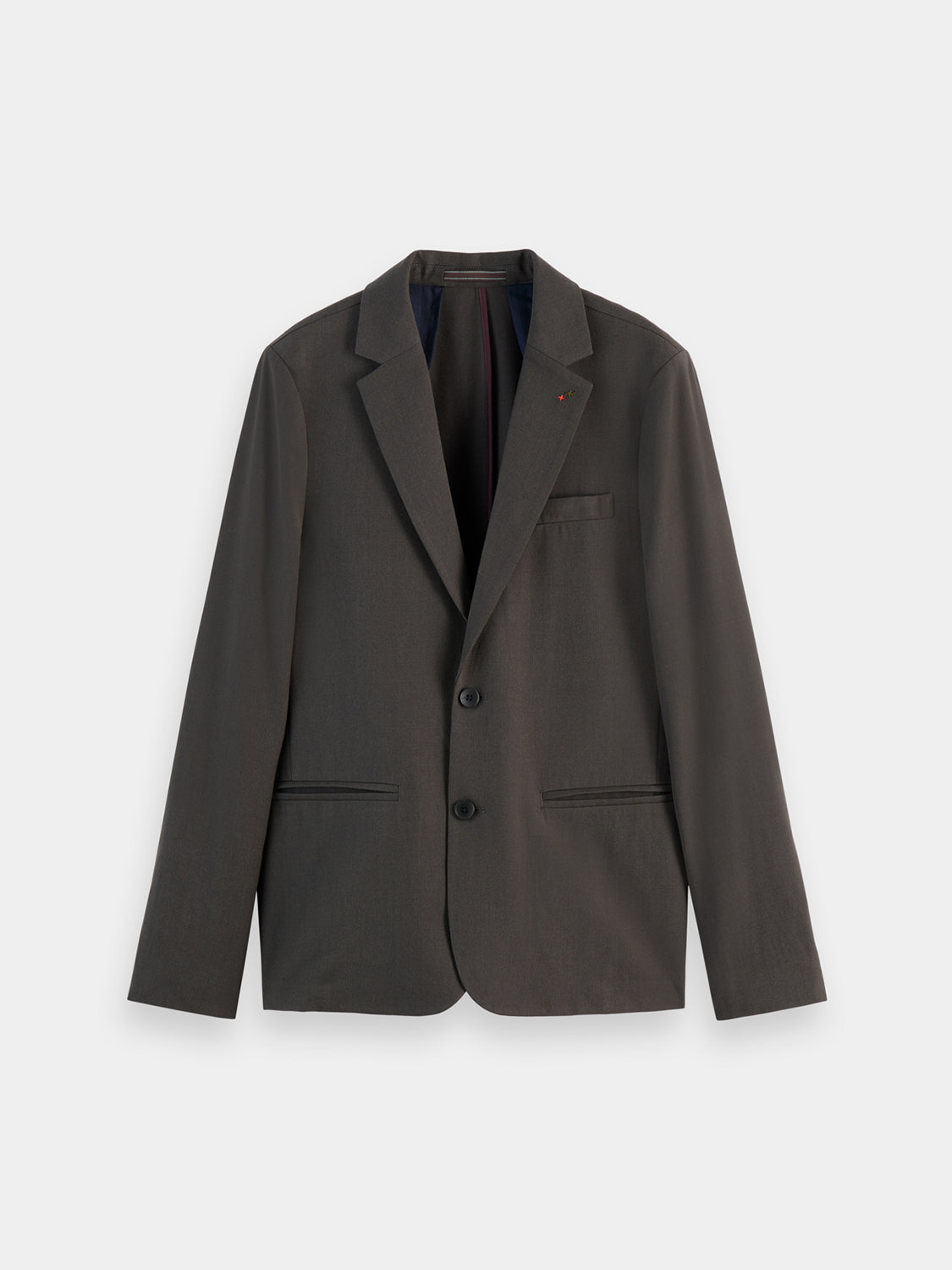 Wool blend twill blazer