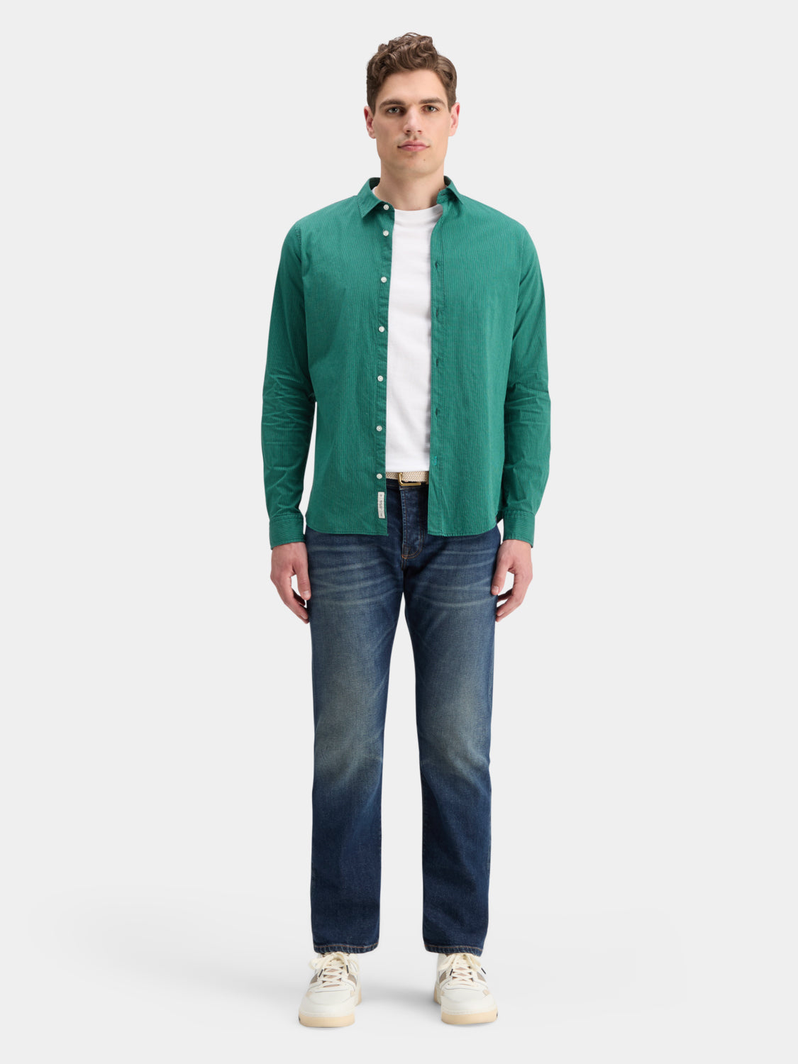Poplin striped shirt - Scotch & Soda NZ