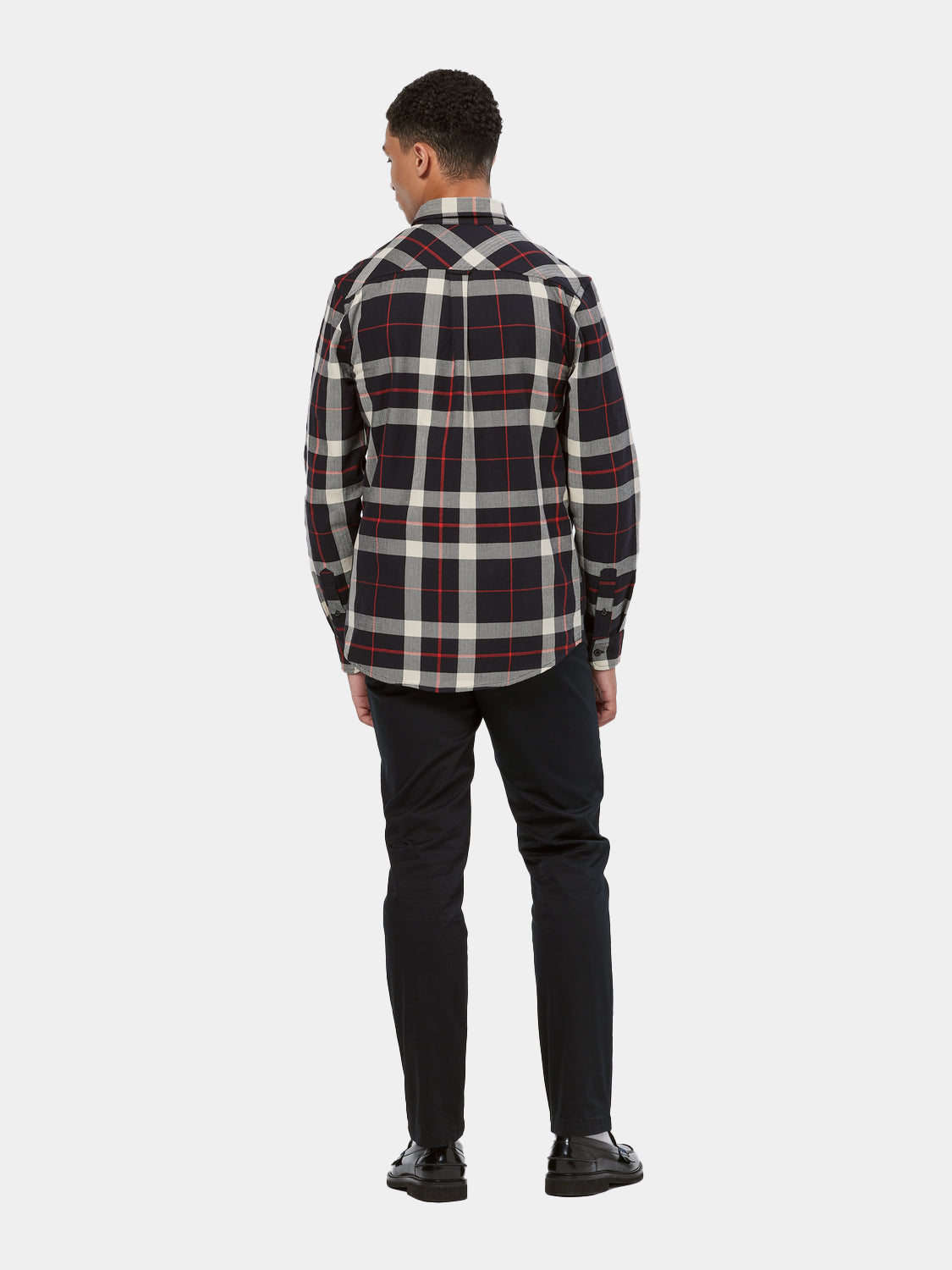 Herringbone check shirt - Scotch & Soda NZ
