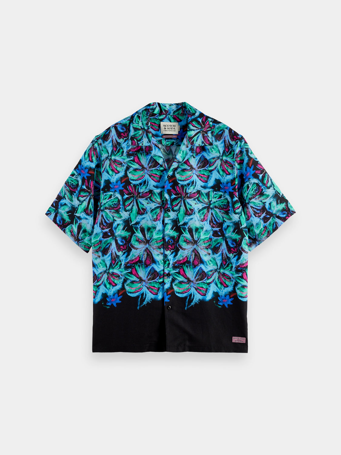 Printed tencel shirt - Scotch & Soda NZ