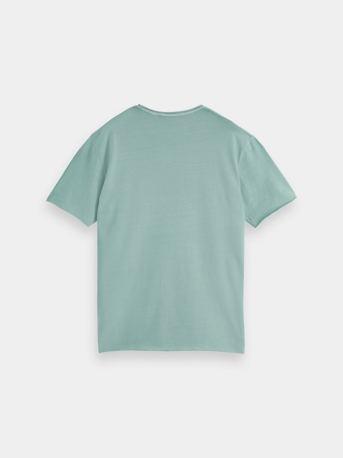 Raw edge garment-dyed t-shirt - Scotch & Soda NZ