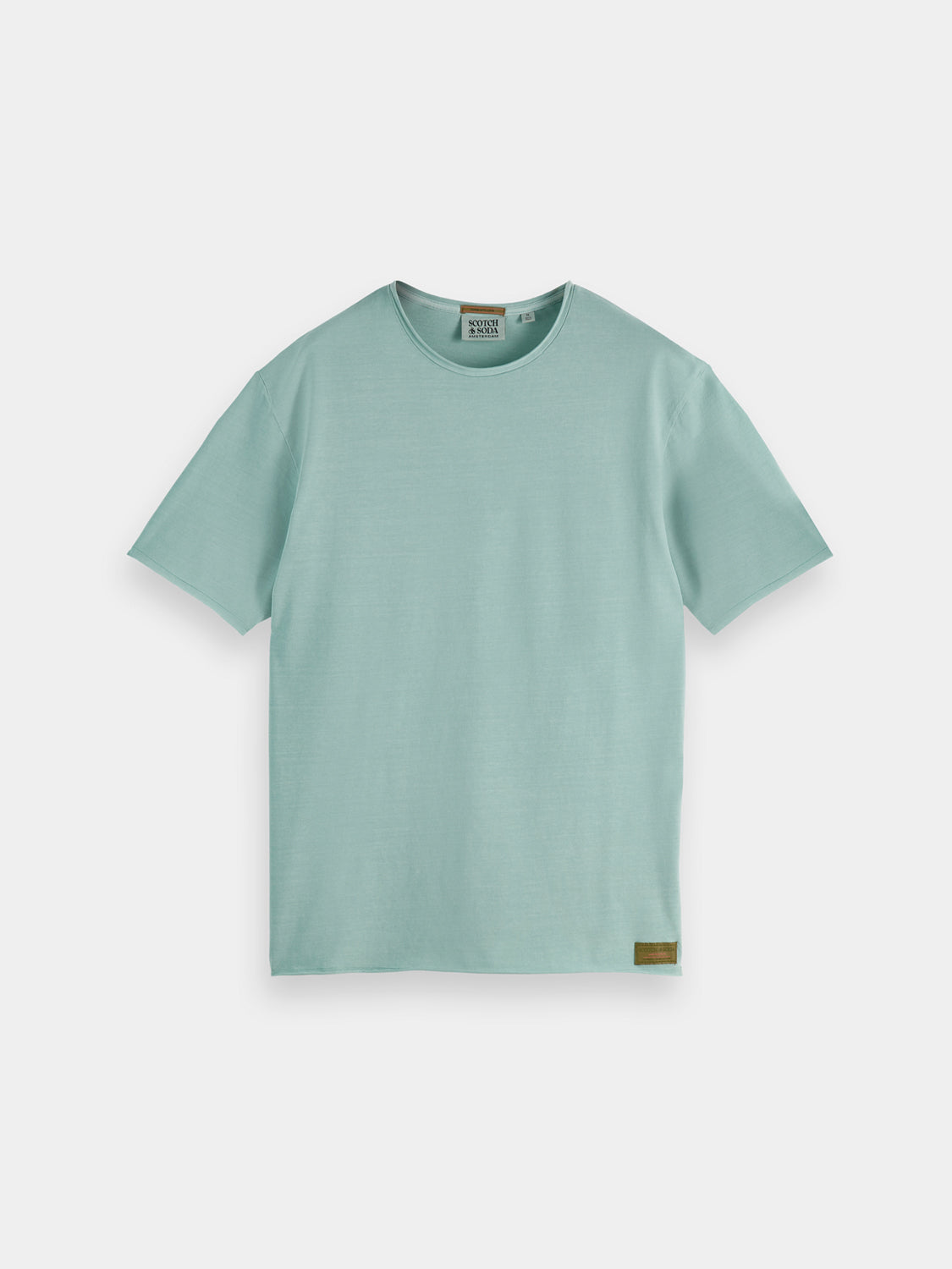 Raw edge garment-dyed t-shirt - Scotch & Soda NZ