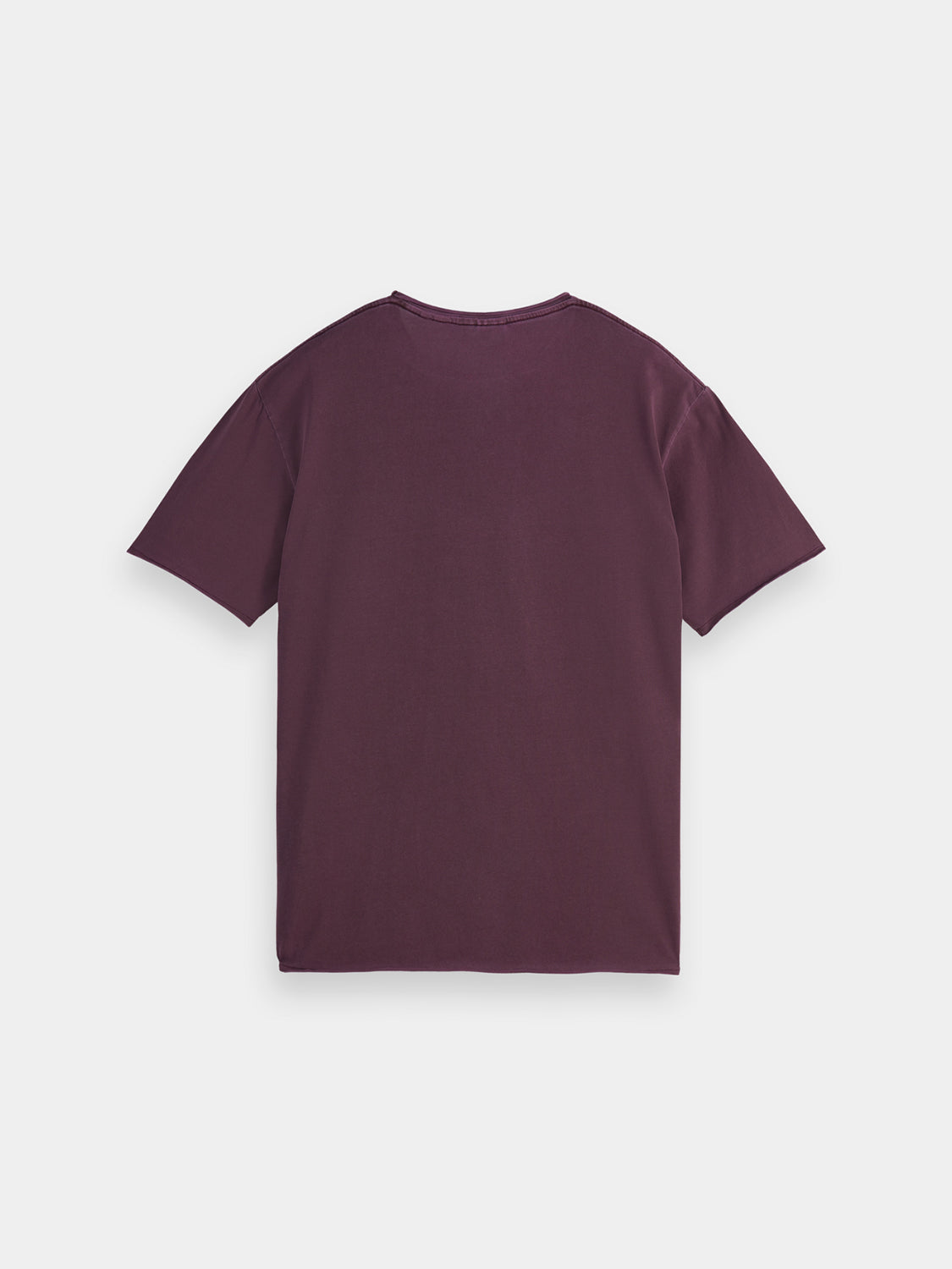 Raw edge garment-dyed t-shirt - Scotch & Soda NZ