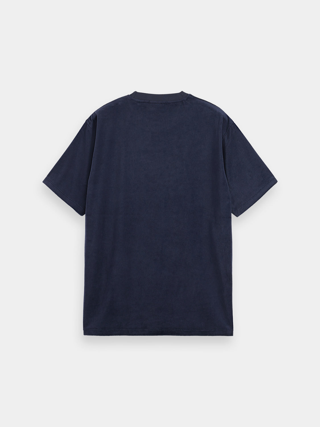 Embroidered velour t-shirt - Scotch & Soda NZ