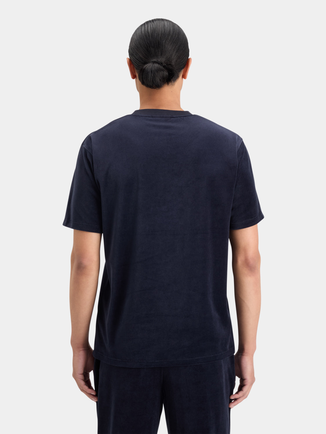 Embroidered velour t-shirt - Scotch & Soda NZ