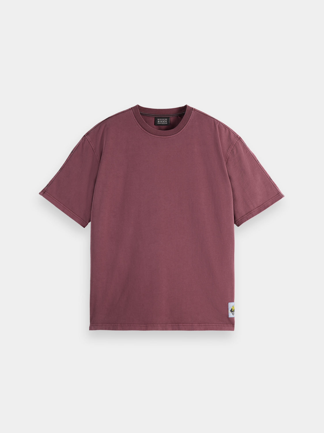 Garment-dyed printed t-shirt - Scotch & Soda NZ