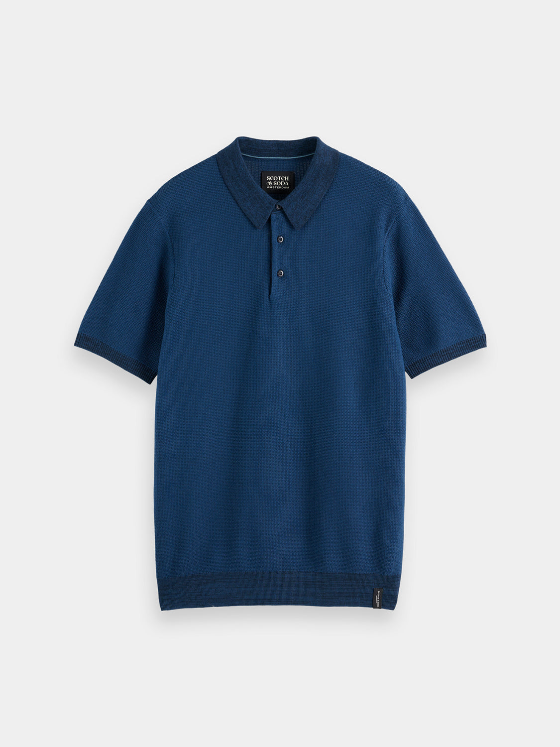 Structured knit polo - Scotch & Soda NZ