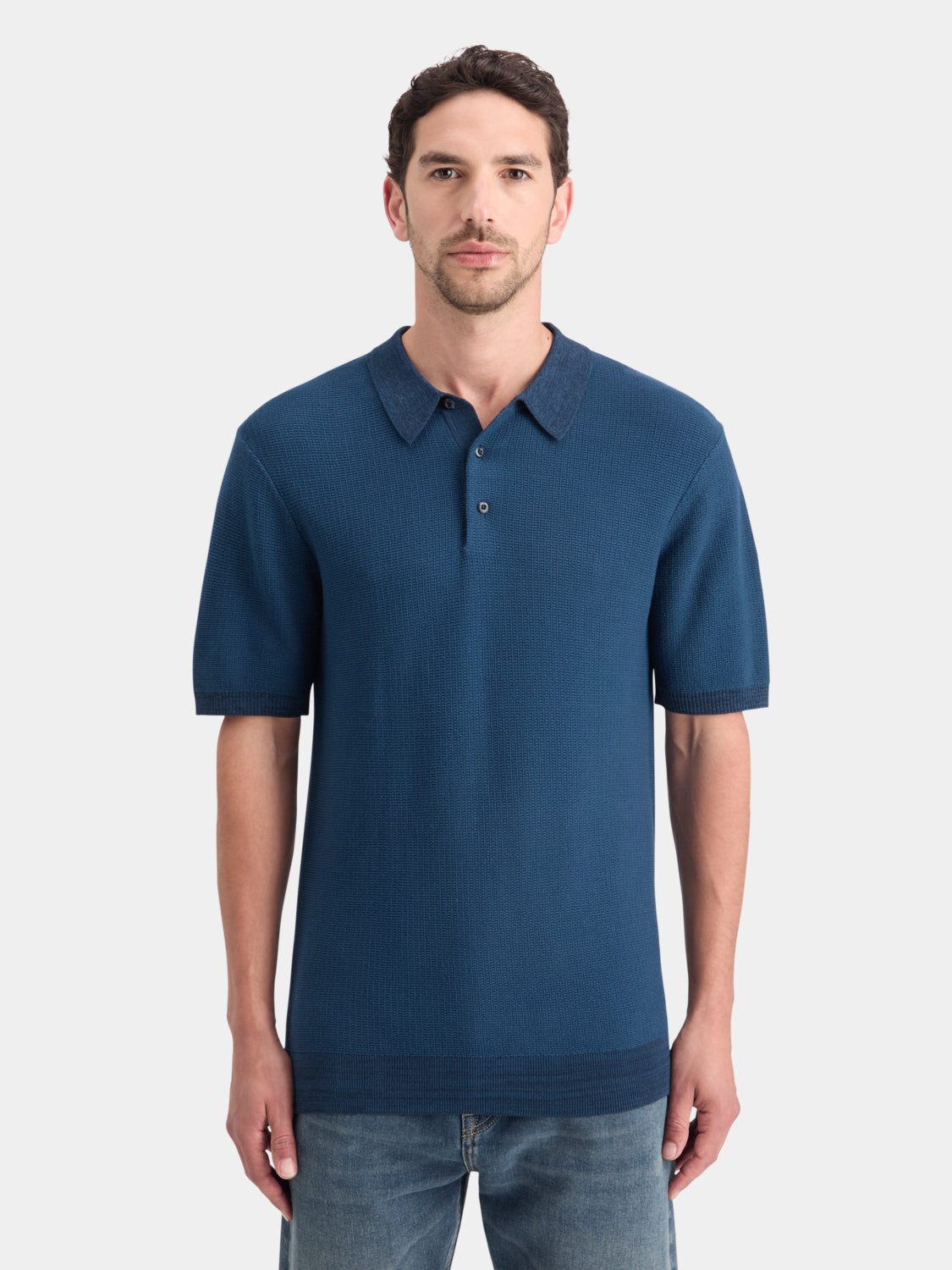 Structured knit polo - Scotch & Soda NZ