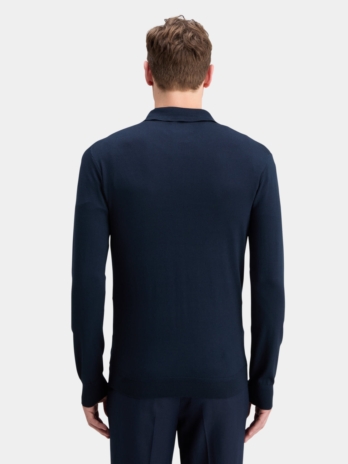 Long sleeved knit polo - Scotch & Soda NZ