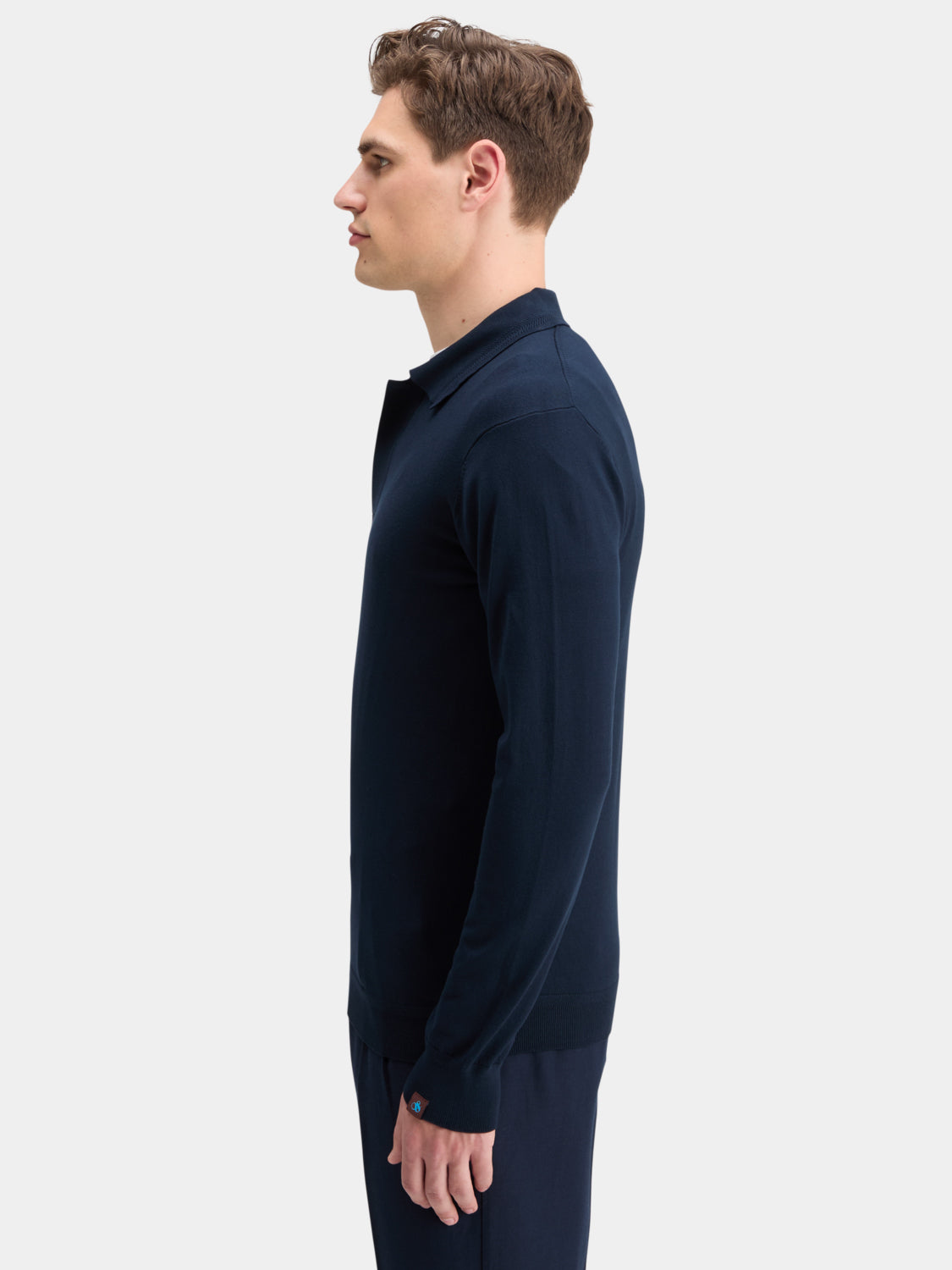 Long sleeved knit polo - Scotch & Soda NZ